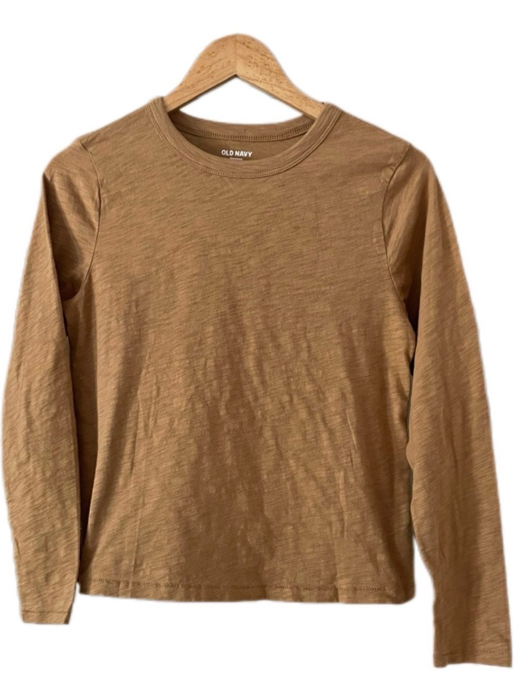 Old Navy Women’s Long Sleeve Everywear Crew Tee in Brown - S